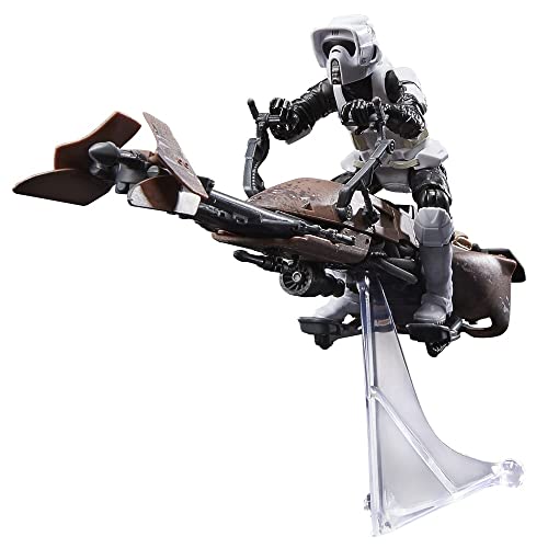 Star Wars Hasbro The Vintage Collection Speeder Bike Fahrzeug (9,5 cm) mit Action-Figur Rückkehr der Jedi-Ritter, Multi, F6882 von Star Wars