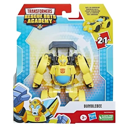 Transformers Rescue Bots Academy – F4637 – Figur mit Gelenken und umwandelbar, 11 cm – Figuren Bumblebee F1 Transformers Rescue Bots Academy – F4637 – Figur mit Gelenken und umwandelbar, 11 cm – Figuren Bumblebee F1 von Hasbro
