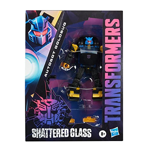 Hasbro Transformers Shattered Glass Deluxe Class Autobot Goldbug 10,2 cm Exclusive, 4 inches tall, F2704, Schwarz von Hasbro