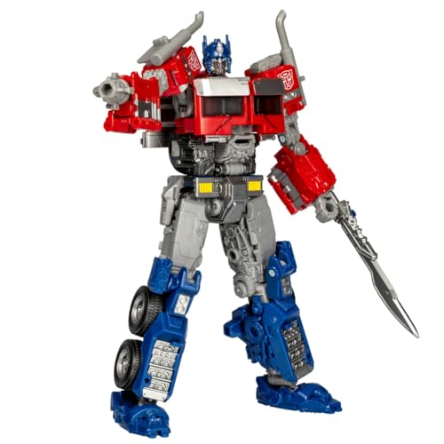 Transformers Studio Series Voyager-Klasse Aufstieg der Bestien 102 Optimus Prime Action-Figur, Rot, Weiß, Blau von Hasbro