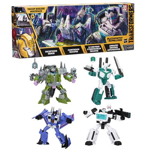 Transformers Toys Buzzworthy Bumblebee Troop Builder Multipack mit 4 Transformers Figuren, Actionfiguren für Jungen und Mädchen ab 8 Jahren Transformers Toys Buzzworthy Bumblebee Troop Builder Multipack mit 4 Transformers Figuren, Actionfiguren für Jungen und Mädchen ab 8 Jahren von Hasbro