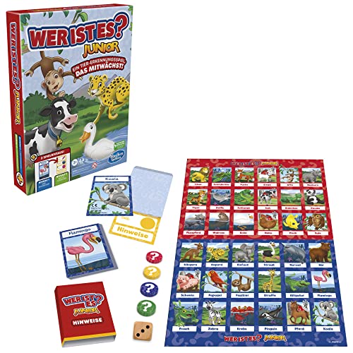 Wer ist es? Brettspiel, Ratespiel für Kinder, Entdecke das geheimnisvolle Gesicht, Familienspiel, Kinder-Brettspiel für 2 Spieler ab 6 Jahren, Kinderspielzeug von Hasbro Gaming