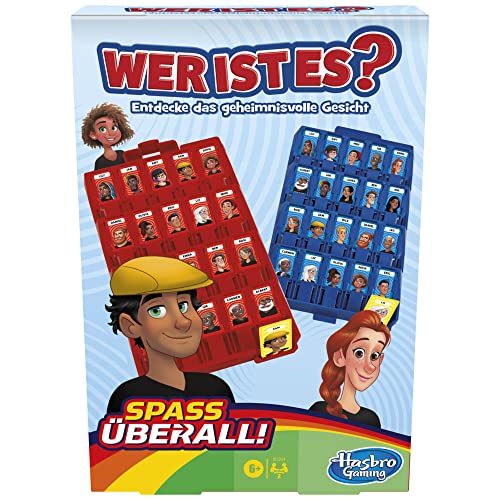 Hasbro Wer ist es Kompakt, Portables Ratespiel für Kinder ab 6 Jahren für 2 Spieler, Kinderspiel für unterwegs, Multi von Hasbro Gaming