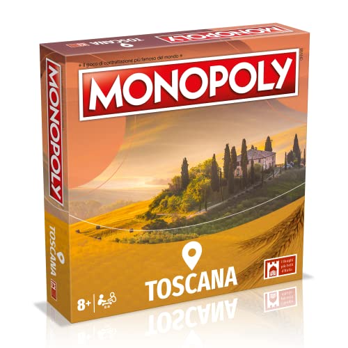 Winning Moves Monopoly Toscana - Brettspiel für Erwachsene und Kinder, 2 bis 6 Personen, Alter 8+ von Winning Moves