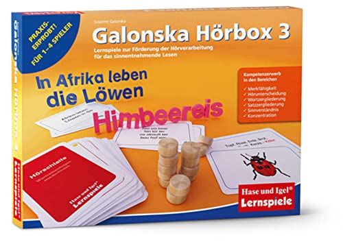 Galonska Hörbox 3. Lernspiele Zur Förderung Der Hörverarbeitung Für das Sinnentnehmende Lesen Galonska Hörbox 3. Lernspiele Zur Förderung Der Hörverarbeitung Für das Sinnentnehmende Lesen von Hase und Igel Verlag GmbH