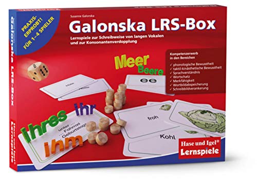 Galonska LRS-Box: Lernspiele zur Schreibweise von Langen Vokalen und zur Konsonantenverdopplung von Hase und Igel