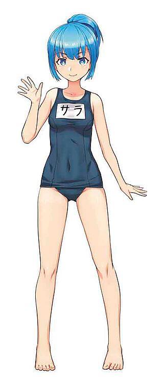 EGG Girls No. 19, Sara Mayuki, Scholl Swimming costume von Hasegawa