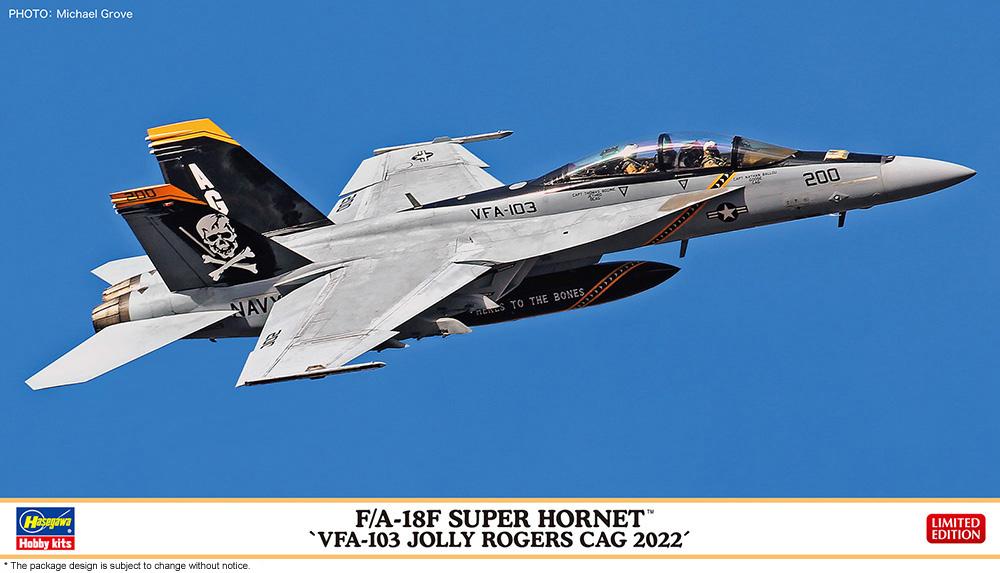 FA-18F Super Hornet, VFA-103 Jolly Rogers VAG2022 von Hasegawa