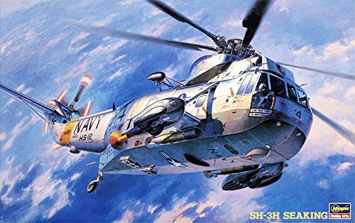 Hasegawa 07201 1/48 SH-3H Sea King König Modellbausatz, Schwarz, Marineblau, S von ハセガワ