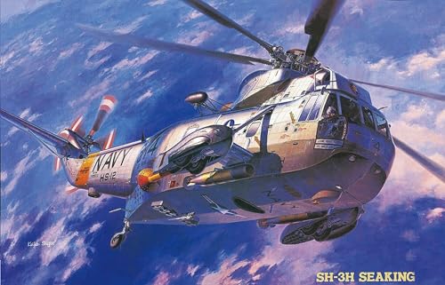 Hasegawa 07201 1/48 SH-3H Sea King König Modellbausatz, Schwarz, Marineblau, S von ハセガワ