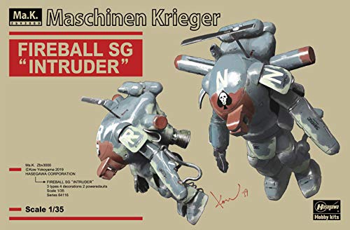 Hasegawa 64116 1:35 Fireball SG 'Intruder' -Two Kits in The Box Plastikmodellbausatz, Mehrfarbig von ハセガワ