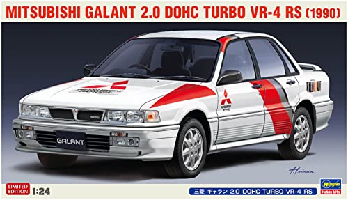 Hasegawa 20627 1/24 Mitsubishi Galant 2.0 DOHC Turbo VR-4 RS Modellbausatz, Mehrfarbig, S von ハセガワ