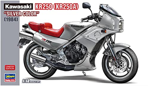 Hasegawa 21747 1/12 Kawasaki KR250, Silver Color Modellbausatz, Mehrfarbig, S von ハセガワ