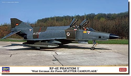 Hasegawa 2445 1/72 RF-4E Phantom II, Bundesluftwaffe, Splitter T Amerikanische Modellbausatz, Mehrfarbig, 72 von ハセガワ