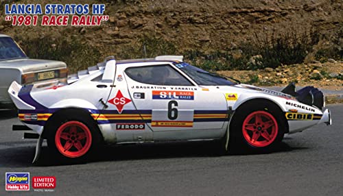 Hasegawa HA20561 1/24 Lancia Stratos HF, Race Rally 1981 Modellbausatz, Mehrfarbig, Mittel von ハセガワ