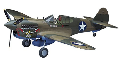 Hasegawa 1/32 P-40E Warhawk Texas Longhorn with Pilot Figure, Drop Tank and 500Ib Bomb von ハセガワ