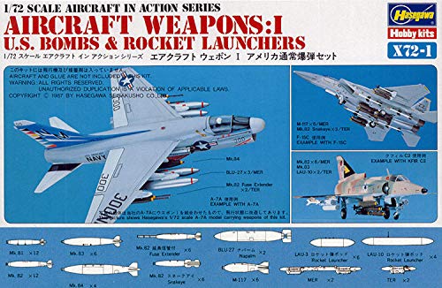 Hasegawa Modellbau-Set US Luftwaffe Raketen I, Maßstab 1:72 von ハセガワ