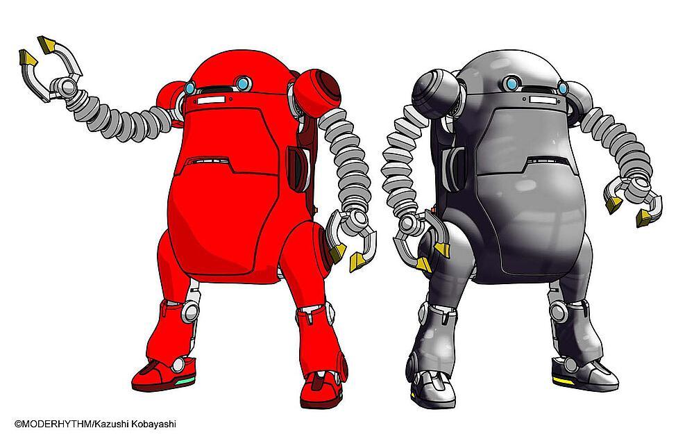 MechatroWeGo No. 20, alter Typ, Rot und Silber von Hasegawa