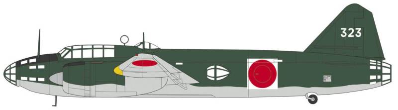 Mitsubishi G4M1 Type 1, Model 11 von Hasegawa