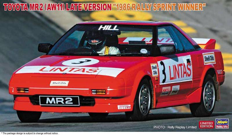 Toyota MR2, späte Version, 1986 Rally SprintWinner von Hasegawa