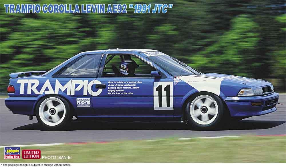 Trampio Corolla Levin AE92, 1991 JTC von Hasegawa