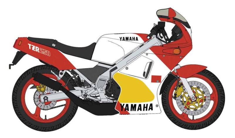 Yamaha TZR250 2AW von Hasegawa