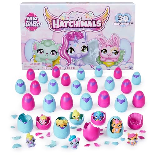 Hatchimals CollEGGtibles 30 Egg Mystery Value Pack - Amazon Exclusive Carton - Mini Figures Ultimate Cracking Set: Who Will You Hatch? - Stocking Stuffer, Party Favor, Easter (Alter 3+), Mehrfarbig von Hatchimals