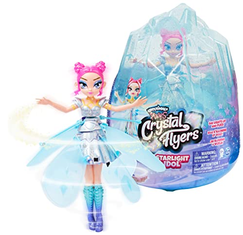 Hatchimals Crystal Flyers Starlight Idol - Fliegende schimmernde Feen-Puppe, mit den Händen steuerbar, für Kinder ab 6 Jahren von Hatchimals