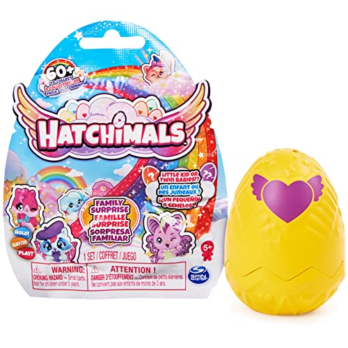 Hatchimals Family Surprise Einzelpack mit 1 Little Kid CollEGGtibles Sammelfigur oder 2 Babys, Überraschungs-Spielzeug für Mädchen ab 5 Jahren von Hatchimals