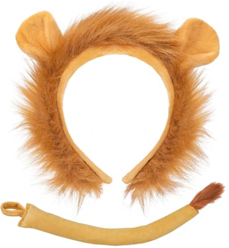 Hatstar Löwen Kostüm Set | Löwen Ohren Haarreif + Schwanz | Kopfschmuck für Kinder Jungen, Mädchen, Erwachsene | Kostüm Haarschmuck Deko Accessoire zu Karneval & Fasching 25 Hatstar Löwen Kostüm Set | Löwen Ohren Haarreif + Schwanz | Kopfschmuck für Kinder Jungen, Mädchen, Erwachsene | Kostüm Haarschmuck Deko Accessoire zu Karneval & Fasching 25 von Hatstar