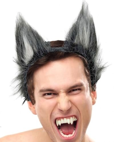 Hatstar Wolf Ohren | Wolfs Ears Haarreif | Werwolf Kopfschmuck für Damen, Herren & Kinder | Kostüm Haarschmuck Deko Accessoire zu Halloween, Karneval & Fasching Hatstar Wolf Ohren | Wolfs Ears Haarreif | Werwolf Kopfschmuck für Damen, Herren & Kinder | Kostüm Haarschmuck Deko Accessoire zu Halloween, Karneval & Fasching von Hatstar