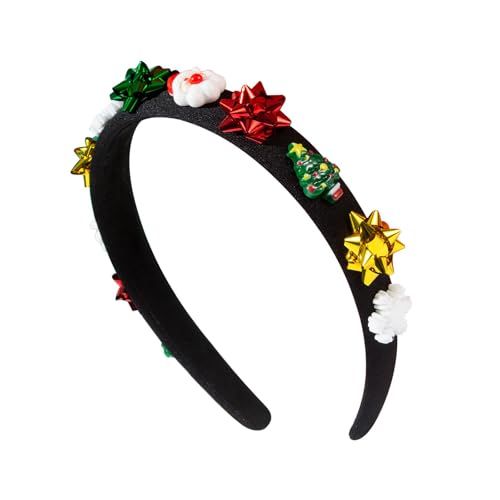 Haarreif mit Weihnachtsblumen, glitzernde Bühnenrequisiten, Kopfbedeckung, Blume, Weihnachtsfeier, Requisiten, Neujahrsgeschenk, Stirnband von Hattba