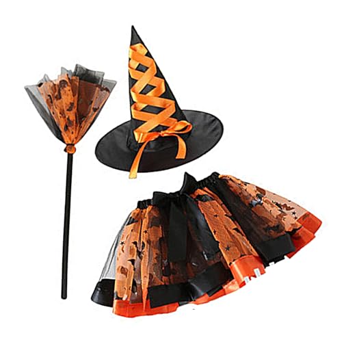 Stilvolles Hexenkostüm-Set, stilvolle Hexenkostüm-Kollektion für Damen, für Halloween-Feier von Hattba