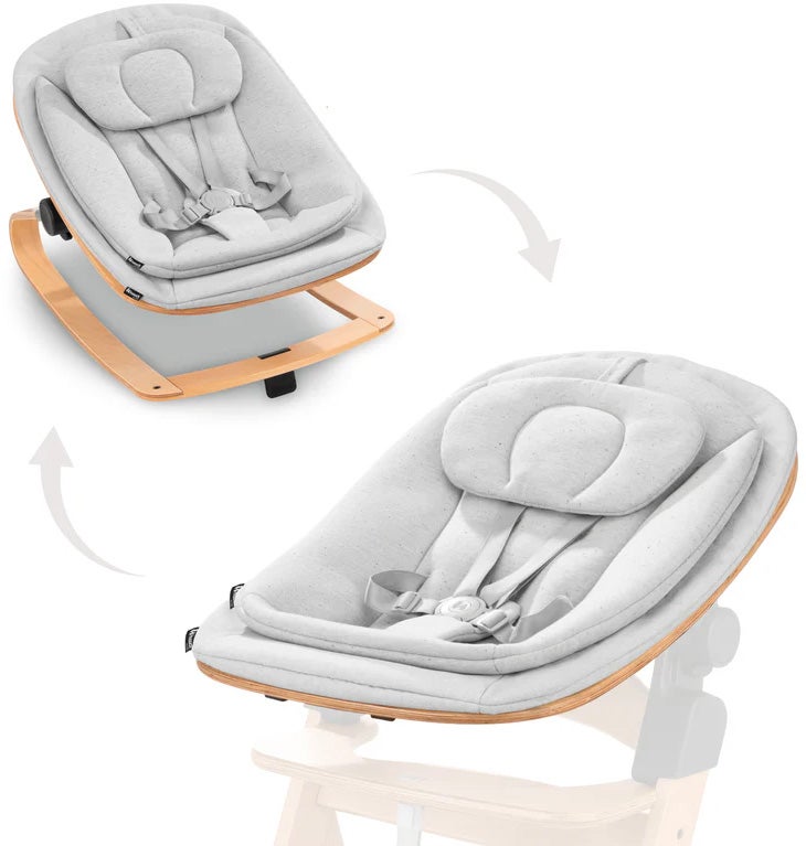 Hauck Eco 3-in-1 Babywippe für Hochstuhl, Light Grey von Hauck