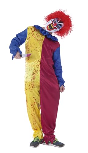 Rubies Clown Psycho Kostüm für Kinder mit Overall und Maske, offizielles Lizenzprodukt, für Halloween, Karneval und Geburtstag von Rubie's