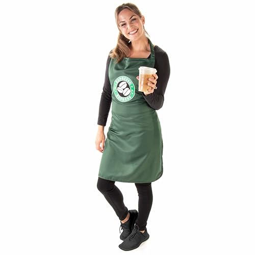 Barista-Schürze Halloween-Kostüm – klassisches Café-Thema Erwachsene Outfits von Hauntlook