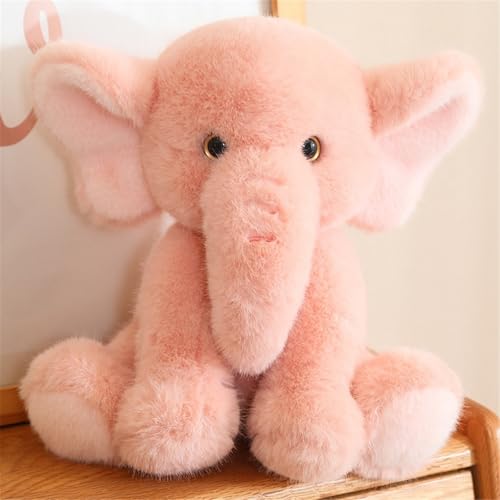 Hava Kolari Elefant Kuscheltier Elefant Plüschtier Elefant Kawaii Deko Elefant Stofftier Spielzeug Geburtstagsgeschenk für Kinder (23cm,Rosa) von Hava Kolari