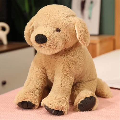 Hava Kolari Kuscheltier Hund Plüschtier, Stofftier Hund Golden Retriever, weich kuschelig Geschenk für Kinder Mädchen Freundin, Spielzeug für Hund Haustier (Sitzhaltung 38cm) von Hava Kolari