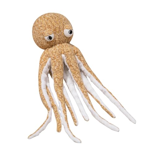 Hava Kolari Octopus Kuscheltier, Octopus Stofftier Weiche Plüschtier Süße Kraken Plüsch Spielzeug Hochzeitstag Valentinstag Weihnachten Geschenke für Kinder und Freundin (Braun,40cm) von Hava Kolari