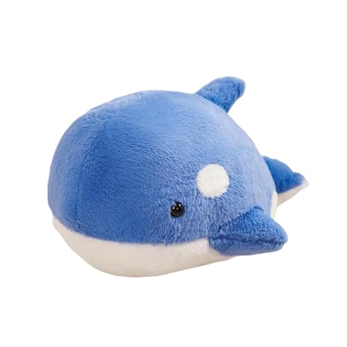 Hava Kolari Wal Kuscheltier, Niedlicher Wal Plüschtier Stofftier Plüschtier Plüschkissen Spielzeug Kinder Mädchen Jungen (Blau,35cm) von Hava Kolari