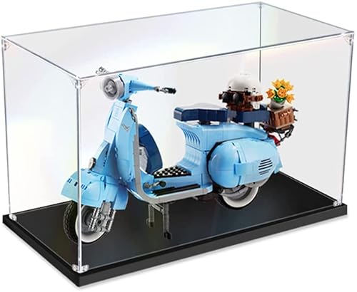 Havefun Acryl Vitrine Kompatibel Mit Lego 10298 Vespa 125, Schaukasten Showcase Staubdichte Display Case für Lego 10298 - Nicht Enthalten Modellbausatz von Havefun