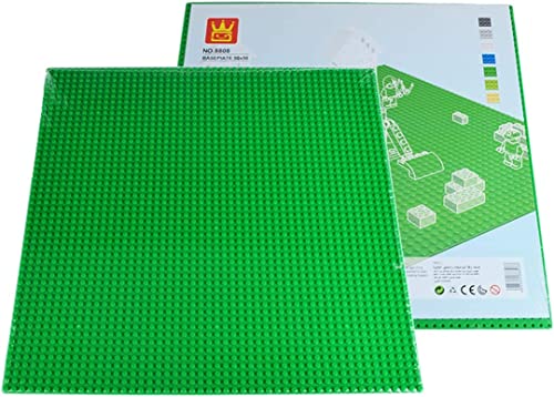 Havefun HaBauplatten Klemmbausteine, 50 x 50 Loch Stapelbare Grundplatte für Straßen, Städte, Garagen und Mehr, Kompatibel mit Lego (40 x 40cm) (Grün) von Havefun