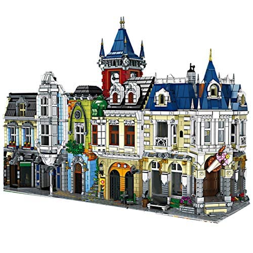 Havefun Haus Bausteine Bausatz Mit Minifigures, 8740 Klemmbausteine Modular Buildings 3 in 1 Buchhandlung Garten Taverne Architektur Modellbausatz, MOC Street View Gebäude Bauset Kompatibel mit Lego von Havefun