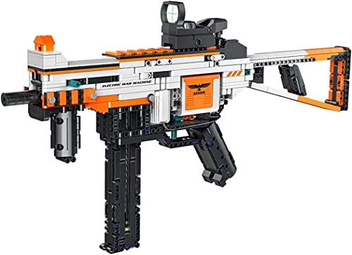 Havefun Technik Schießwaffe Bausteine, Technik MPA5A Maschinenpistole Bausatz Modell mit Schussfunktion, 1160 Klemmbausteine Gewehr Waffen Bauset Konstruktionspielzeug Kompatibel mit Lego Technic von Havefun