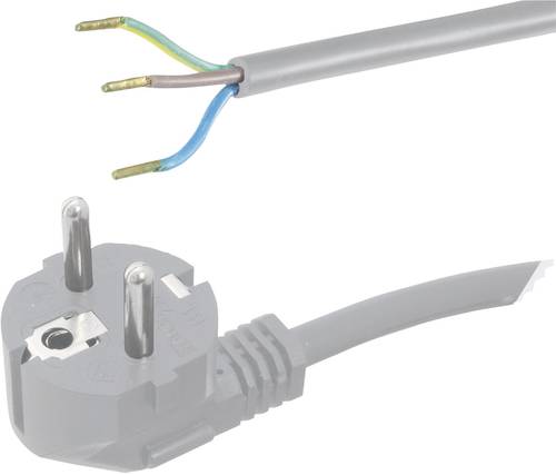 HAWA 1008220 Strom Anschlusskabel Grau 2.00m von Hawa