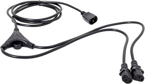 HAWA 1008272 Kaltgeräte Y-Kabel Schwarz 2.35m von Hawa