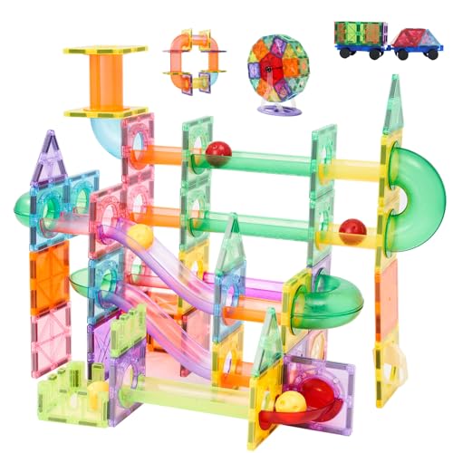 Hawthyhome Magnetische Bausteine 150 Teile, Magneten Magnet Spielzeug Magnetspiele für Geschenk ab 3 4 5 6 7 8 Jahre Junge Kinder Magnetbausteine Magnetspielzeug Mädchen Bauklötze Kinderspielzeug von Hawthyhome