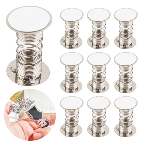 Hayaww 10 pcs Kopf Schütteln Federständer Federbasis Wackelkopf Auto Federbasis Schüttelnde Puppenfederbasen Puppenzubehör Basis Auto Schüttelkopf Puppenbasen Armaturenbrett DIY Auto Heimdekoration von Hayaww