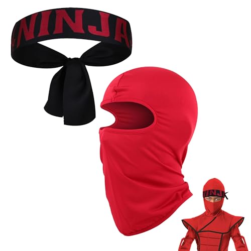 Hayaww Ninjas Party Favors Ninjas Stirnband Ninjas Party Stirnband Ninjas Stirnband Ninja Party Zubehör Ninjas Party Favors Ninja Kopfband Geburtstagsdeko Ninja Gastgeschenke für Karate (D) von Hayaww