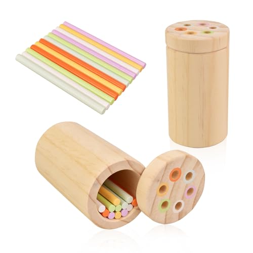 Hayoom Montessori Pädagogisches Holz Balancing Stick Spielzeug, Brettspiele zur Entwicklung der Motorik, Familienspiel Partyspiel für Kinder, sensorisches Spielzeug für 1 2 3 4 5 6 7 Jahre alte Jungen von Hayoom